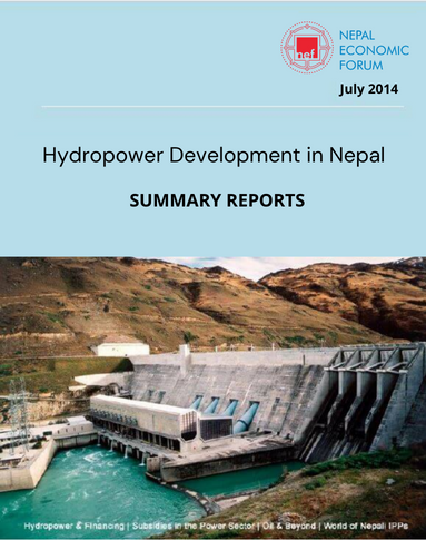 Hydropower Development In Nepal Summary Report Nepal Economic Forum